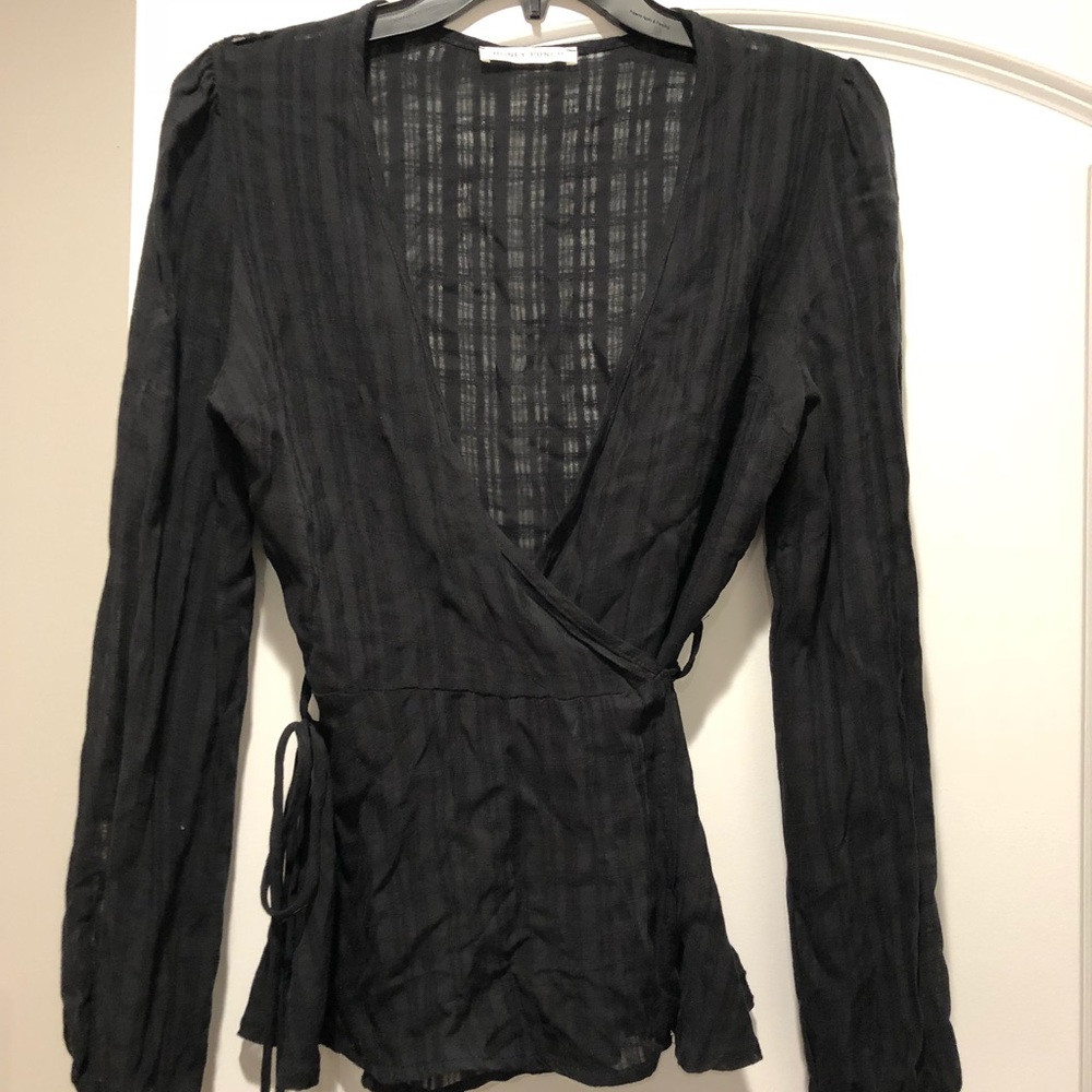 Black wrap top